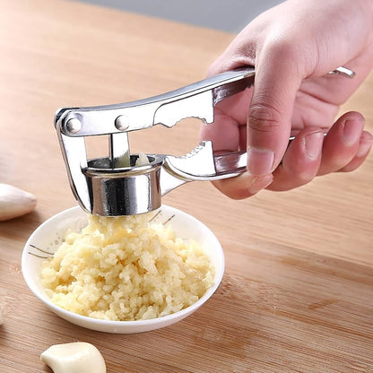 Prensa de Ajos y Cascanueces de Acero Inoxidable 🧄