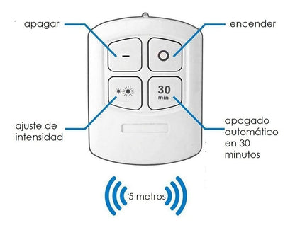 Pack de 3 Luces LED Inalámbricas con Control Remoto 💡