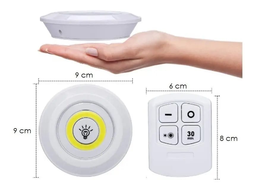 Pack de 3 Luces LED Inalámbricas con Control Remoto 💡