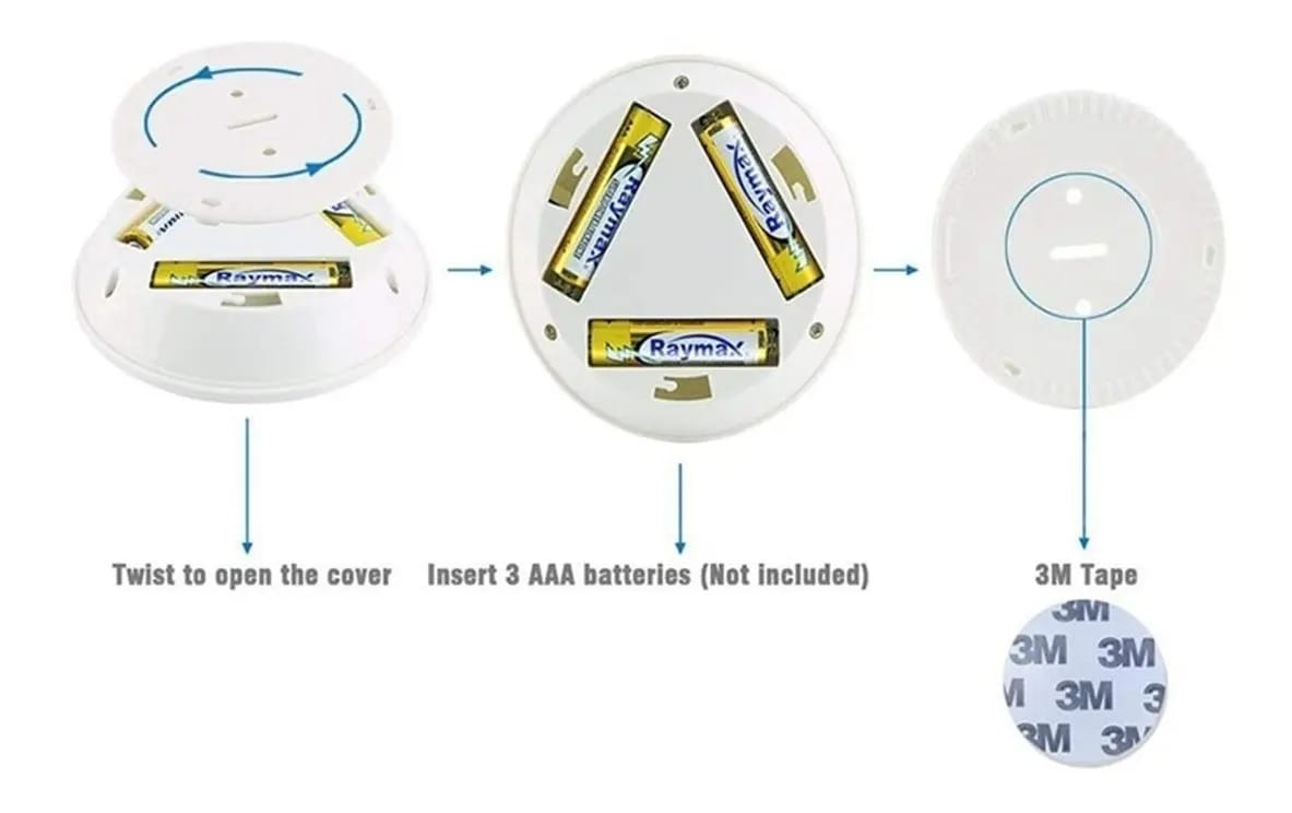 Pack de 3 Luces LED Inalámbricas con Control Remoto 💡