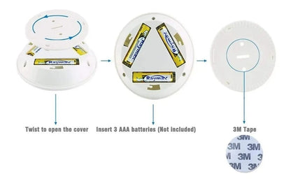 Pack de 3 Luces LED Inalámbricas con Control Remoto 💡
