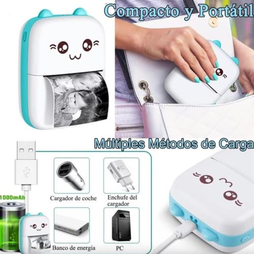 Mini Impresora Térmica Portátil Kawaii 🐱