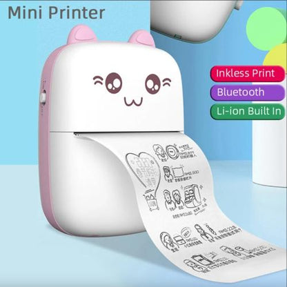 Mini Impresora Térmica Portátil Kawaii 🐱
