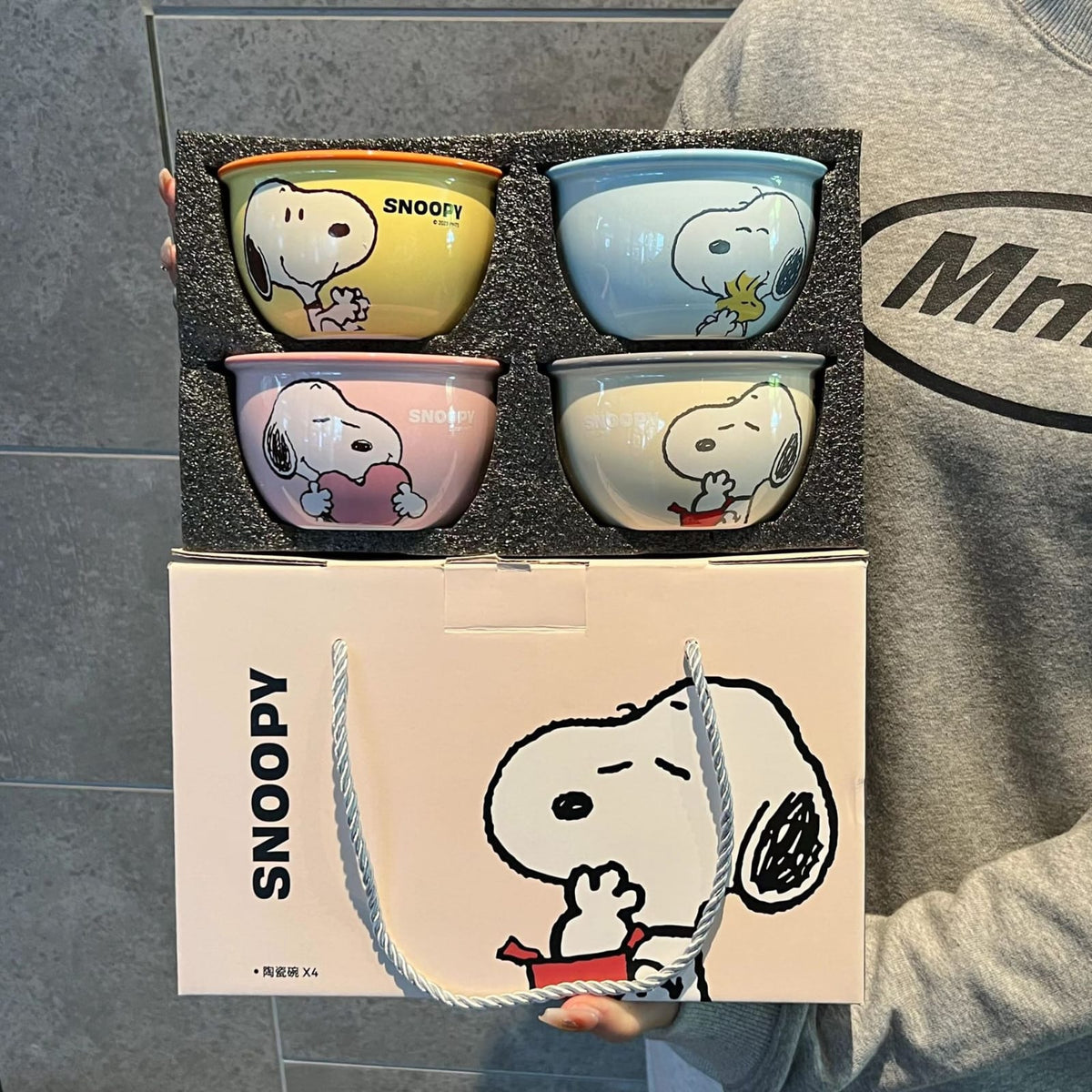 Set Peanuts de 4 tazones🐾☕