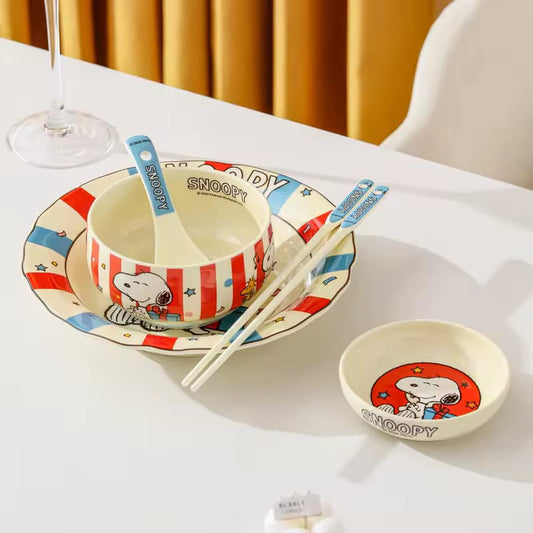 Set de Vajilla "Celebration" – Snoopy Festivo🎈🍜