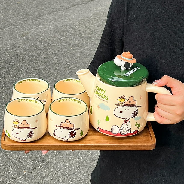 Set de Tetera y Tazas "Happy Campers" 🏕️☕