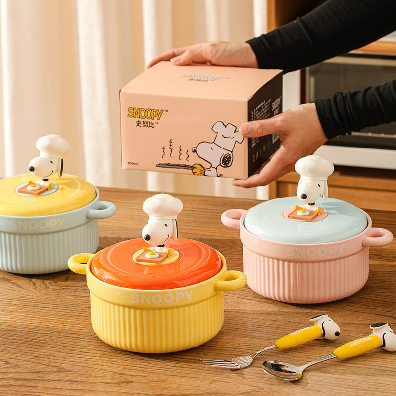 ¡Dale un toque delicioso a tu cocina con la Cacerola Chef Snoopy!