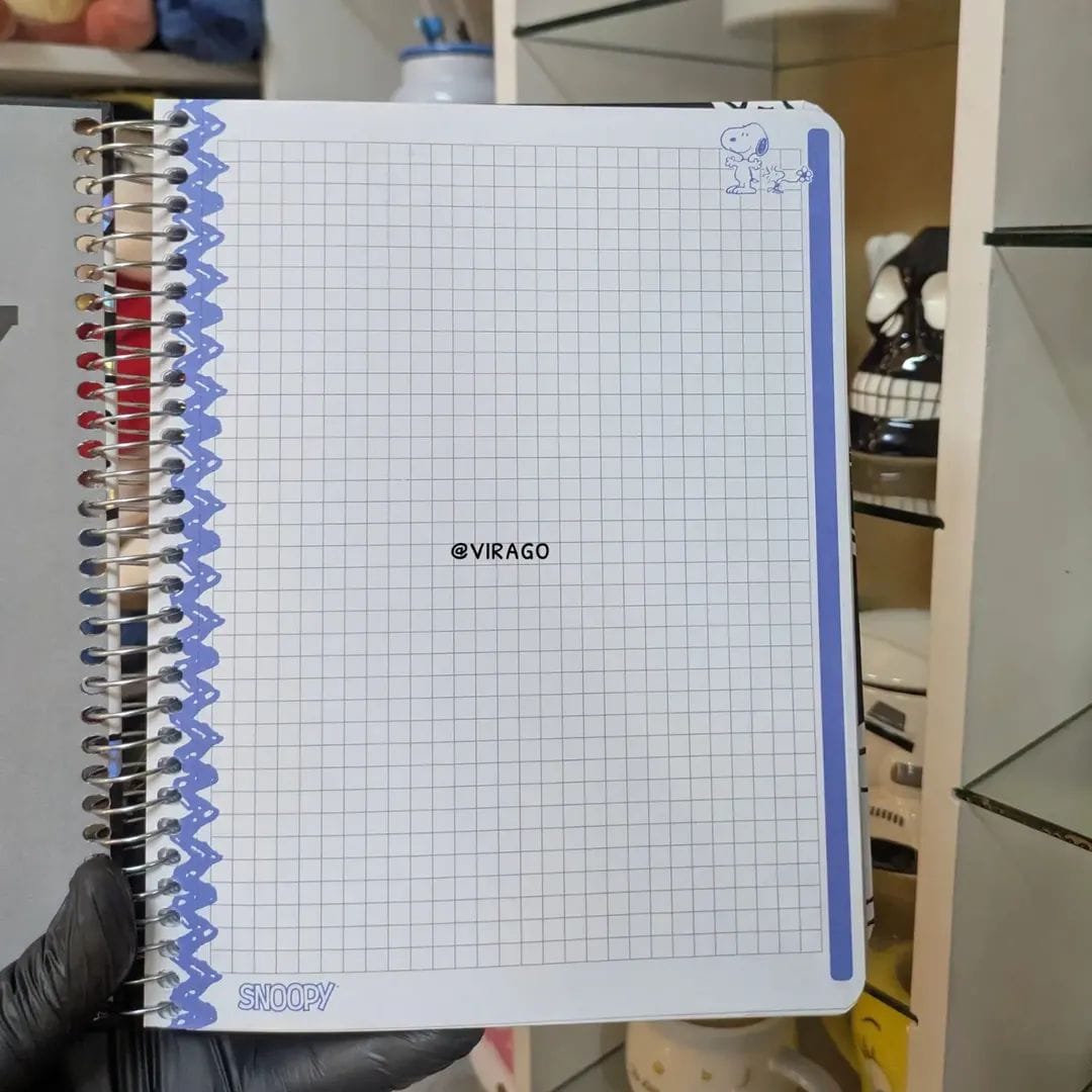 Cuaderno Espiral Snoopy (Cuadriculado) – Edición Especial Mooving