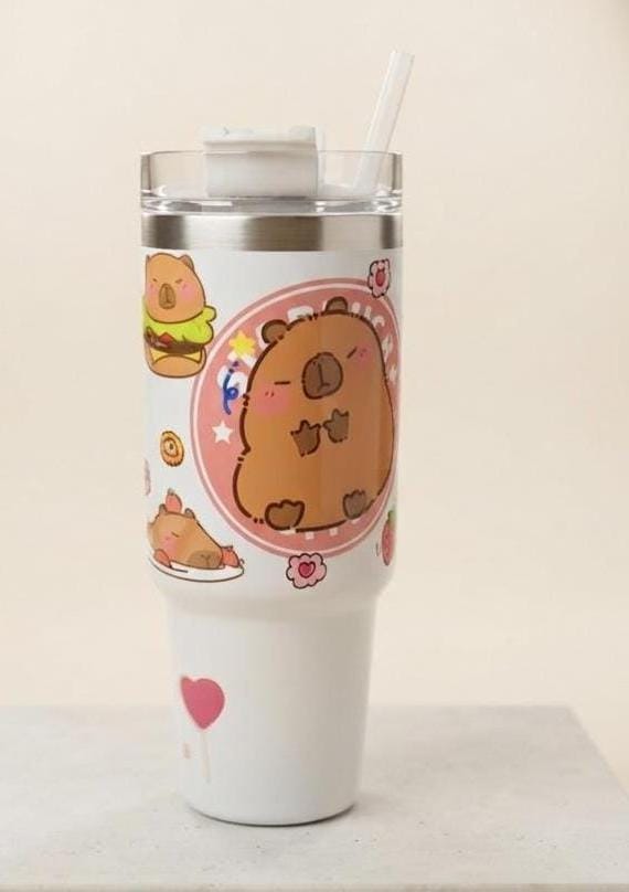 Vaso Térmico de Capibara (Estilo Cute)