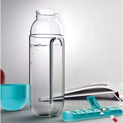 💊 Botella de Agua con Pastillero Diario
