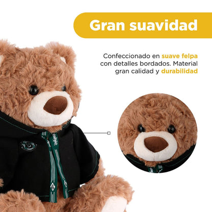 Peluche Harry Potter Osito Con Túnica Slytherin Felpa Café 28x27 cm