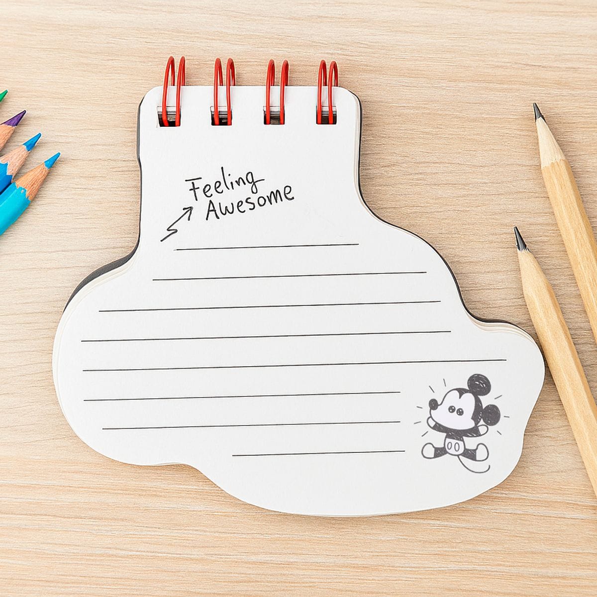 Mini Libreta Argollada Mickey Mouse – Edición Sketch