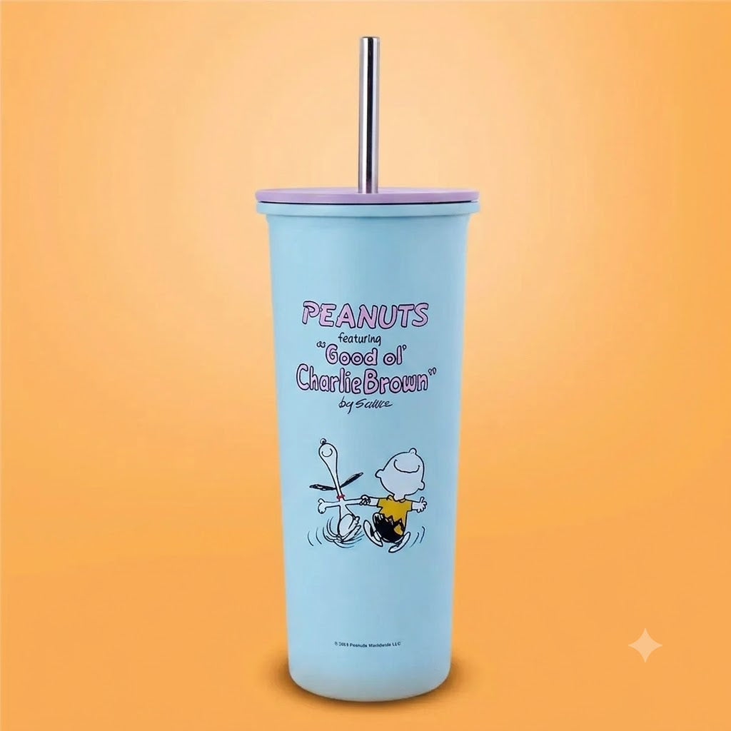 Vaso Térmico Peanuts "Charlie Brown &amp; Snoopy" 🥤💙800ML
