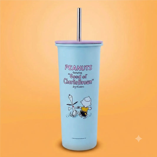 Vaso Térmico Peanuts "Charlie Brown &amp; Snoopy" 🥤💙800ML
