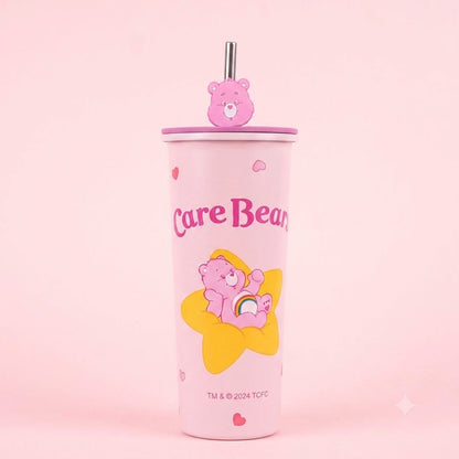 Vaso Térmico Care Bears Rosado con Popote 🩷🐻