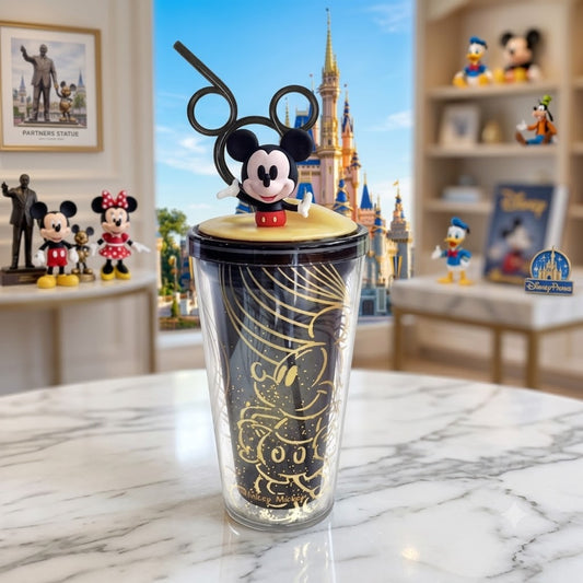 Vaso Térmico Mickey Mouse "Gold Magic" 480ml – Edición Especial Disney