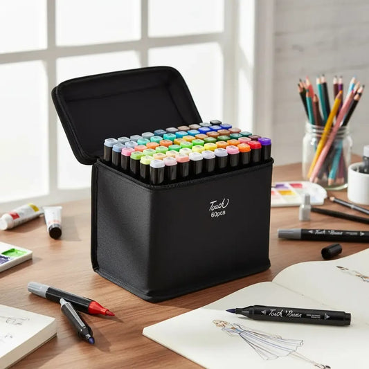 Kit Profesional de Marcadores Artísticos - 60 Piezas 🖌️