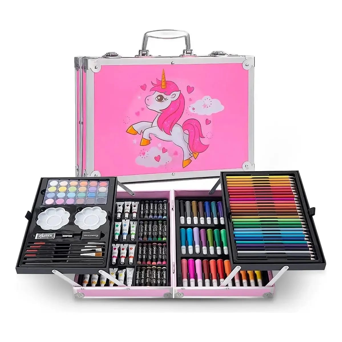 🦄 Maletín Metálico de Dibujo Mágico de Unicornio