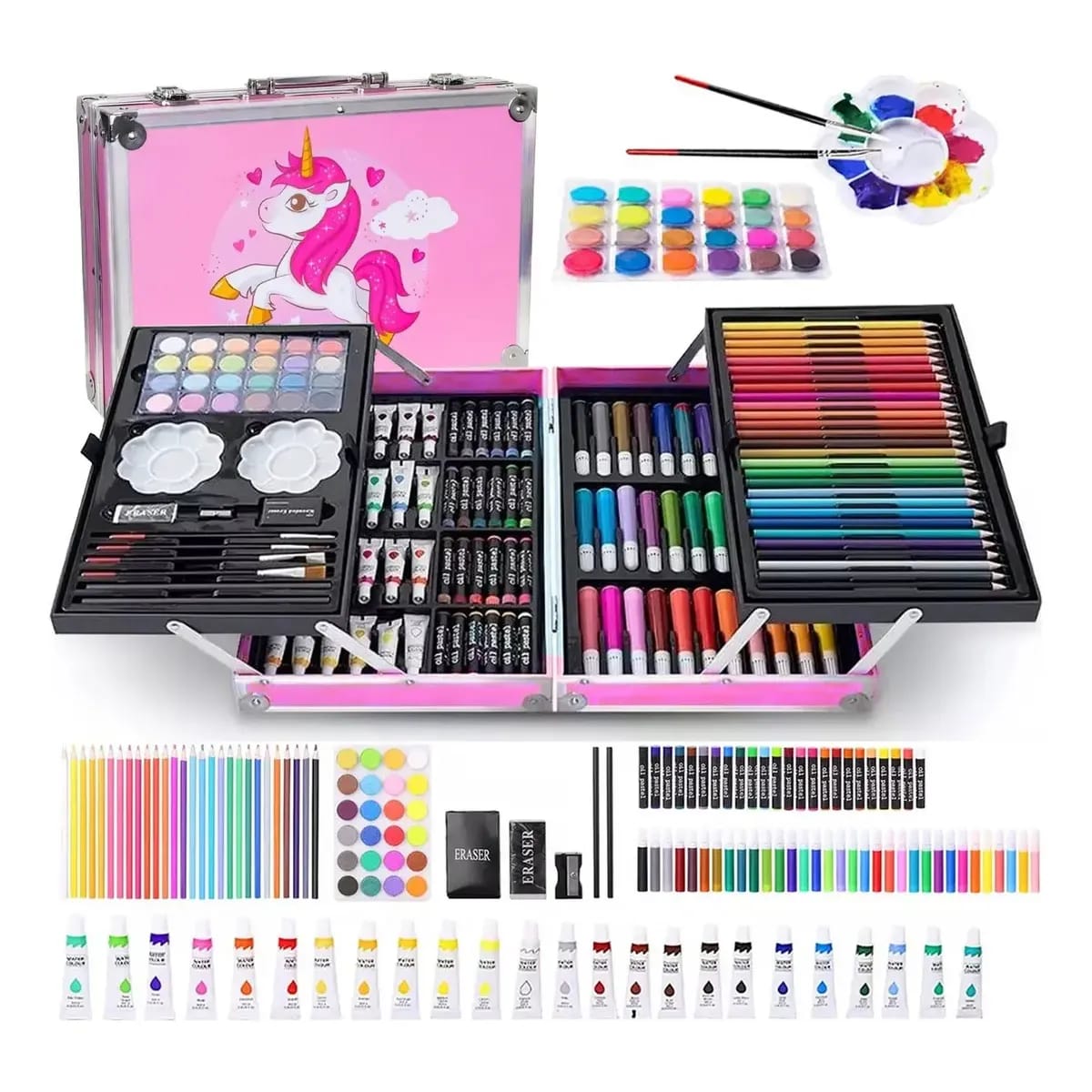 🦄 Maletín Metálico de Dibujo Mágico de Unicornio