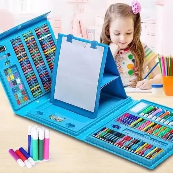 Super Mega Maletín de Arte con Atril Doble de 208 Piezas🎨