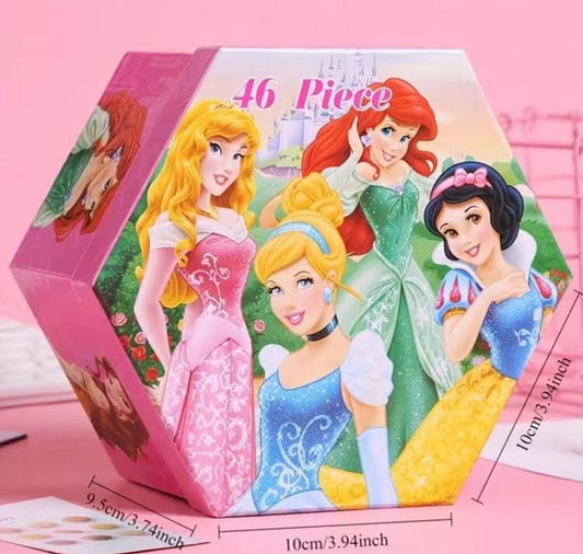 🎨 Set de arte de las Princesas Disney  46pc 👑💖