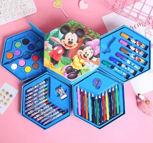 🎨 Set de arte de Mickey y Minnie Mouse   46pc 💖🖌️