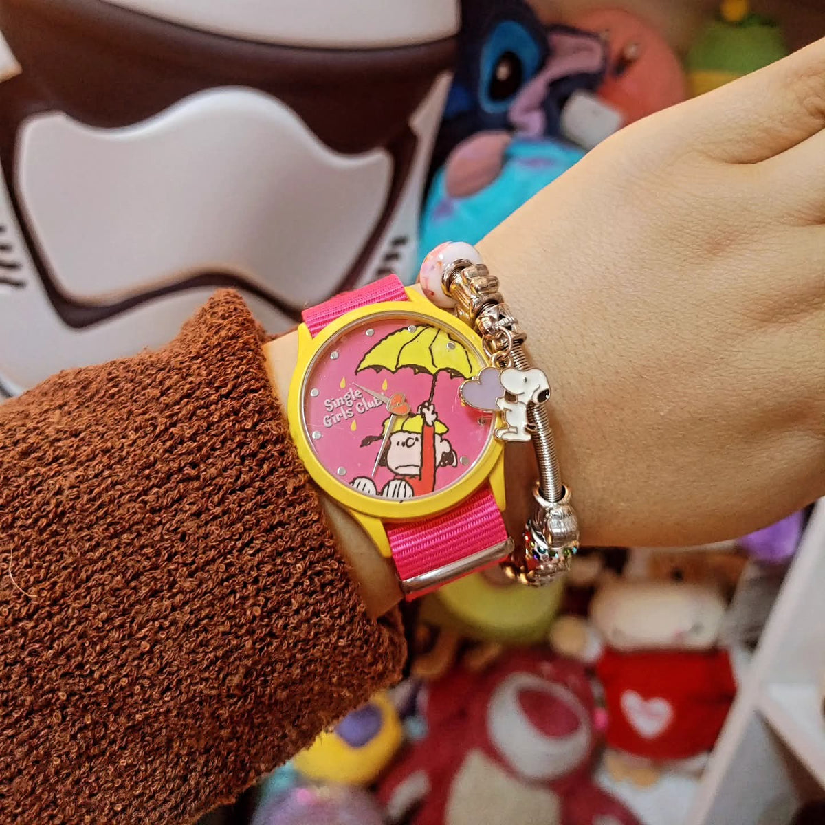 Reloj Snoopy Rosa - Single Girls Club☔💖