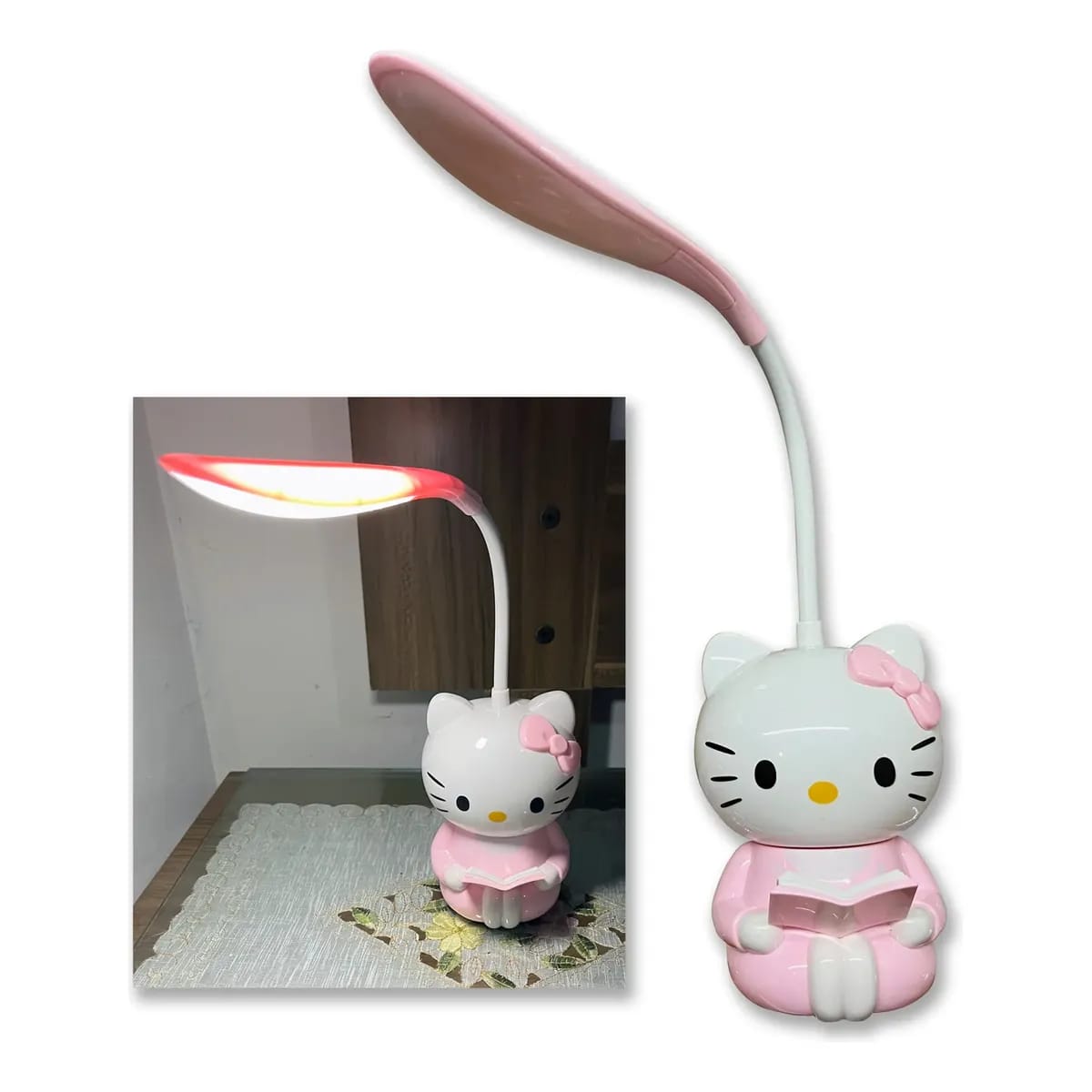Lámpara LED de Mesa Hello Kitty Kawaii 🎀