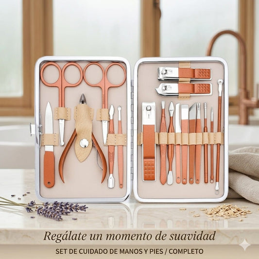 Kit de Manicura &amp; Pedicura Premium – 18 Piezas 💅