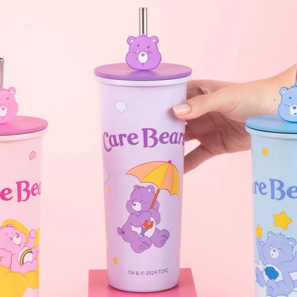 Vaso Térmico Care Bears Morado con Popote 💜🐻 umbrella