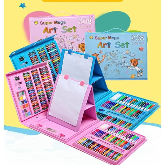 Super Mega Maletín de Arte con Atril Doble de 208 Piezas🎨